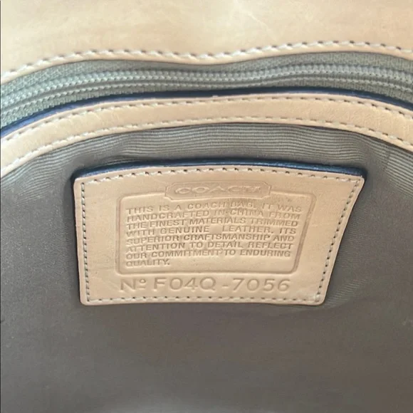 Coach Brown and Cream Signature Tote